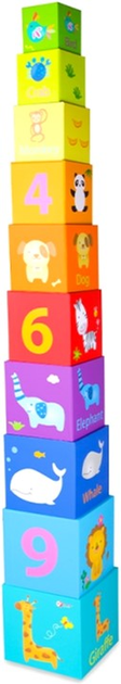 Kostki edukacyjne Classic World Magic Box Blocks Puzzle Tower 10 szt (6927049002106) - obraz 4