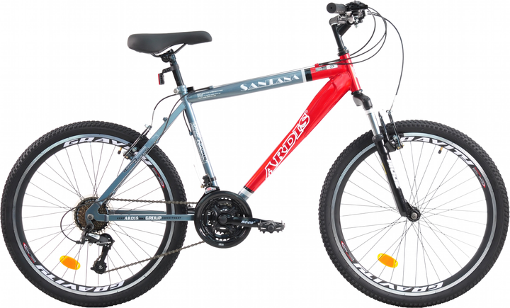 Акція на Велосипед Ardis Santana MTB ST 24" 16" Червоно-сірий (0712-160-1) від Rozetka