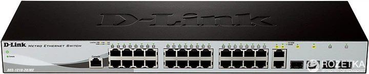 Комутатор D-Link DES-1210-28/ME - Фото 2 Комутатор D-Link DES-1210-28/ME - зображення 2