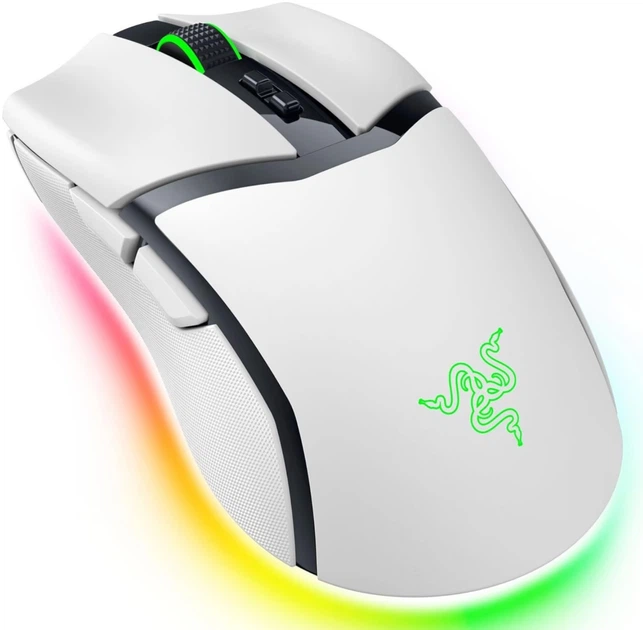 Mysz Razer Cobra Pro Bluetooth/USB/Wireless White (RZ01-04660200-R3G1) - obraz 2
