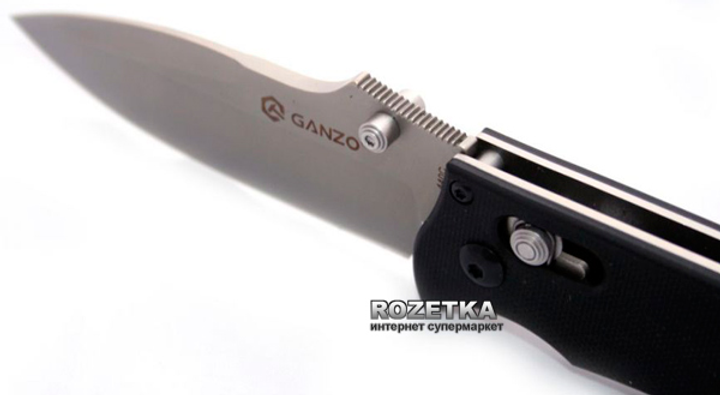 Кишеньковий ніж Ganzo G704 Black - зображення 2