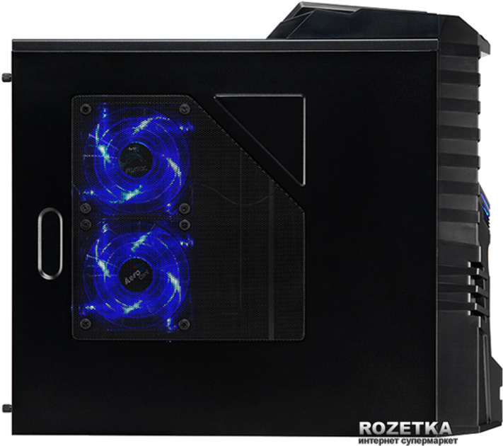 Корпус Aerocool PGS X-Warrior Black Blue LED (EN56670) - изображение 3