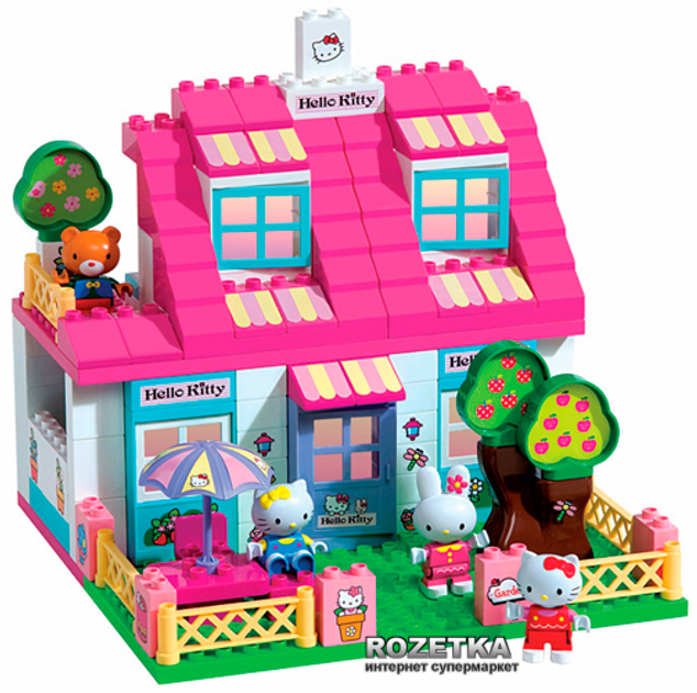 Unico Plus Большой домик Hello Kitty 129 деталей (8650) – игрушки с ...