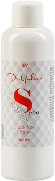 Лосьйон для проблемної та жирної шкіри Sebo-Norma Lotion dr. Yudina 100ml (L320) - Фото 1 Лосьйон для проблемної та жирної шкіри Sebo-Norma Lotion dr. Yudina 100ml (L320) - зображення 1