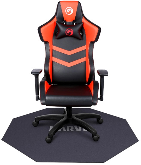 Килимок під ігрове крісло Marvo GM02 1100 x 1100 x 2 мм Чорний (6932391927519) - зображення 4