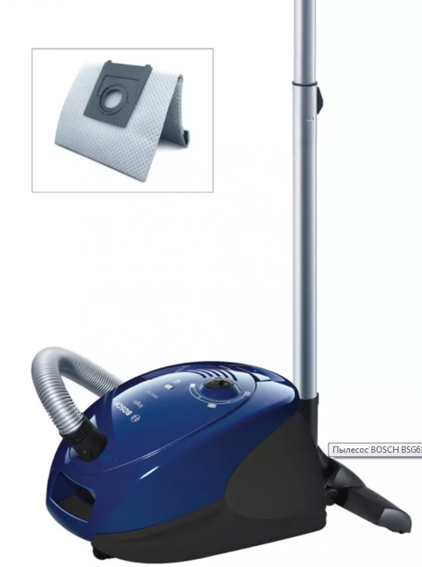 Пылесос для сухой уборки BOSCH BSG61800RU + многоразовый пылесборник в ...