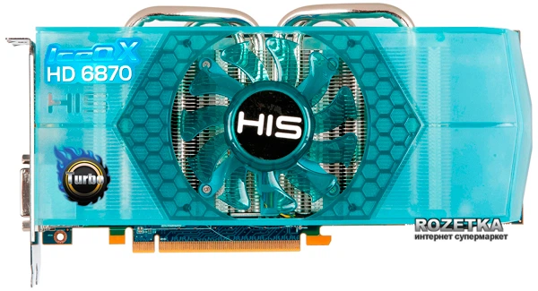 Видеокарта HIS PCI-Ex Radeon HD6870 IceQ X 1024MB GDDR5 (256bit) (920/4480) (2xminiDisplay Port, 2xDVI, HDMI) (H687QNT1G2M) - изображение 2