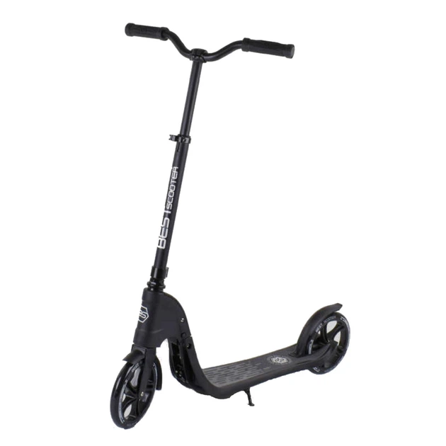 Самокат двоколісний "Best Scooter", c PU колесами, широким велосипедним кермом, новим затискачем керма. Black (98440) - Фото 1 Самокат двоколісний "Best Scooter", c PU колесами, широким велосипедним кермом, новим затискачем керма. Black (98440) - зображення 1
