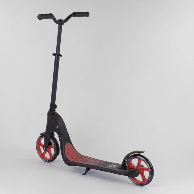 Самокат двухколесный "Best Scooter", c PU колесами, широким велосипедным рулем, новым зажимом руля. Black and Red (98442) - Фото 7 Самокат двухколесный "Best Scooter", c PU колесами, широким велосипедным рулем, новым зажимом руля. Black and Red (98442) - изображение 7
