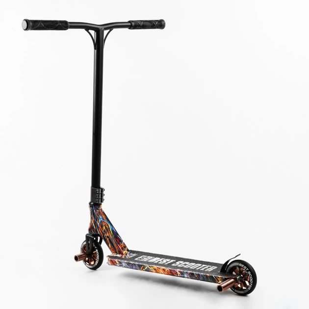 Самокат трюковий Best Scooter HIC-система, пеги, алюмінієвий диск та дека, принт. Firework (105677) - Фото 4 Самокат трюковий Best Scooter HIC-система, пеги, алюмінієвий диск та дека, принт. Firework (105677) - зображення 4