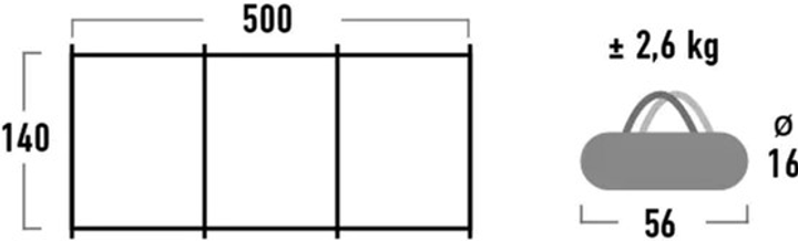 Тент пляжний High Peak Mistral 10015 (4001690100151) - зображення 2