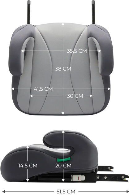 Автокрісло-бустер Kinderkraft i-Boost Grey (5902533924806) - зображення 6