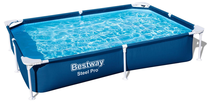 Basen stelażowy Bestway SplashJr Steel Pro 221 x 150 x 43 cm (6941607327951) - obraz 1