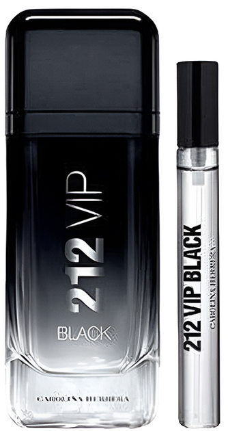 Подарунковий набір для чоловіків Carolina Herrera 212 VIP Black Парфумована вода 10 мл + Парфумована вода 100 мл (8411061011669) - зображення 2