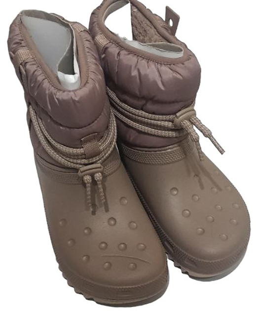 Śniegowce damskie wysokie ocieplane Crocs CR207312-MUSH 36-37 (W6) 22.9 cm Brązowe (196265147175) (955555901210995) - Outlet - obraz 3