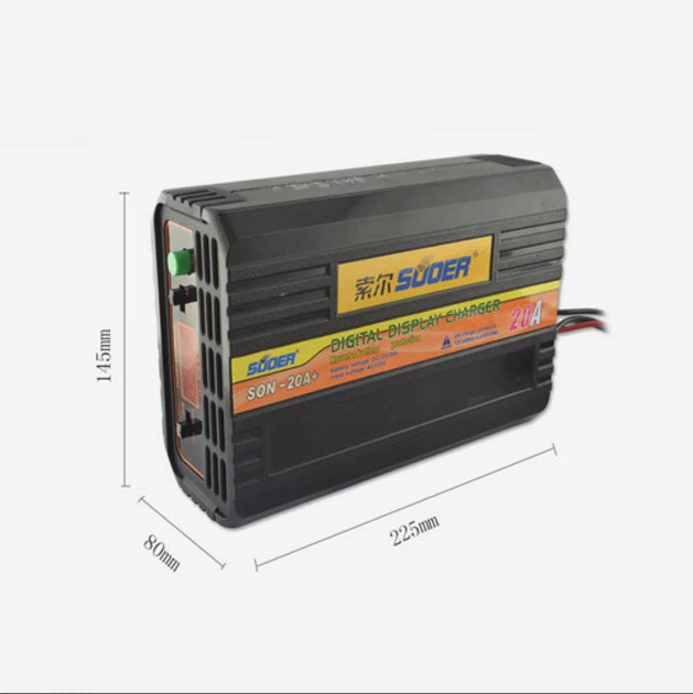 Зарядное устройство для аккумуляторов Suoer SON-20A+ 12V/24V CHARGER AGM/GEL - Фото 2 Зарядное устройство для аккумуляторов Suoer SON-20A+ 12V/24V CHARGER AGM/GEL - изображение 2