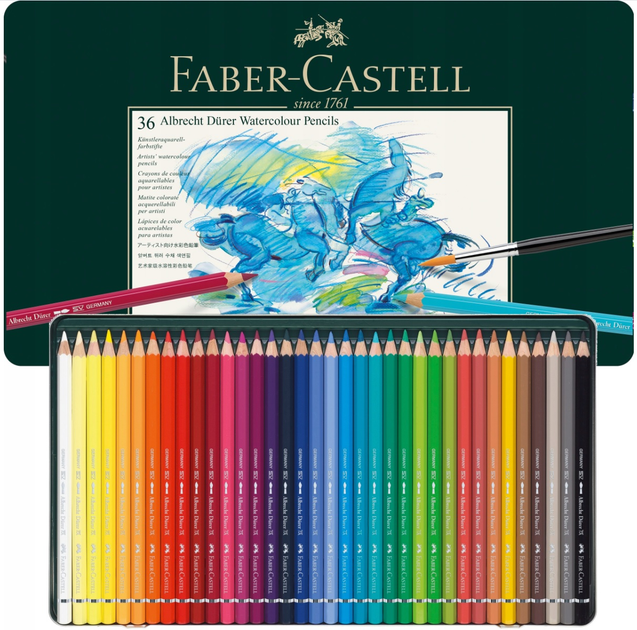 Набір кольорових акварельних олівців Faber-Castell Albrecht Dürer 36 шт (4005401175360) - зображення 2