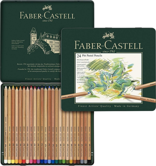 Набір кольорових олівців Faber-Castell Pitt Pastel 24 шт (4005401121244) - зображення 2