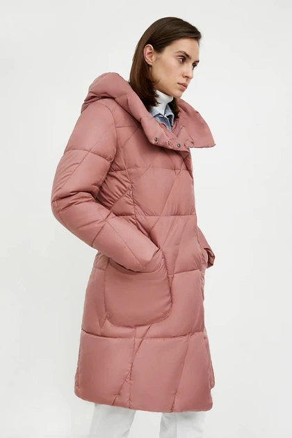 Удлиненная зимняя куртка Finn Flare A20-12006-320 Down Fill розовая S - изображение 2