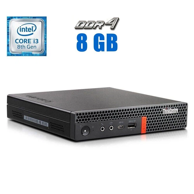 Неттоп Lenovo ThinkCentre M720q Tiny USFF / Intel Core i3-8100T (4