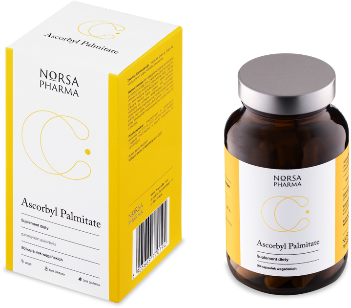 Дієтична добавка Norsa Pharma Ascorbyl Palmitate 90 капсул (5905669770194) - зображення 2