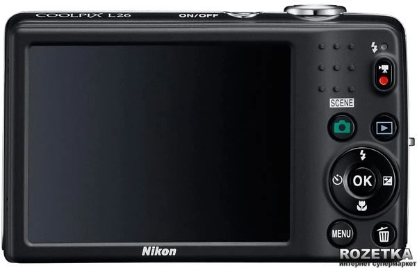 Фотоаппарат Nikon Coolpix L26 Black (VMA981E1) купить на ROZETKA