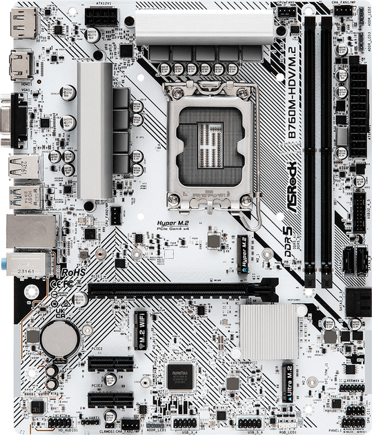 Płyta główna ASRock B760M-HDV/ M.2 (s1700, Intel B760, PCI-Ex16) - obraz 1