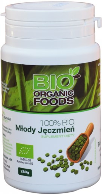 Suplement diety Bio Organic Food 100% Bio Młody Jęczmień 280 g (5901549747355) - obraz 1