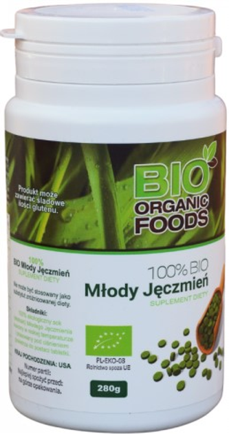 Suplement diety Bio Organic Food 100% Bio Młody Jęczmień 280 g (5901549747355) - obraz 2