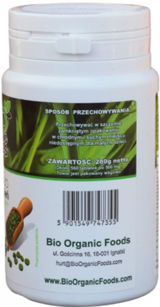 Suplement diety Bio Organic Food 100% Bio Młody Jęczmień 280 g (5901549747355) - obraz 5