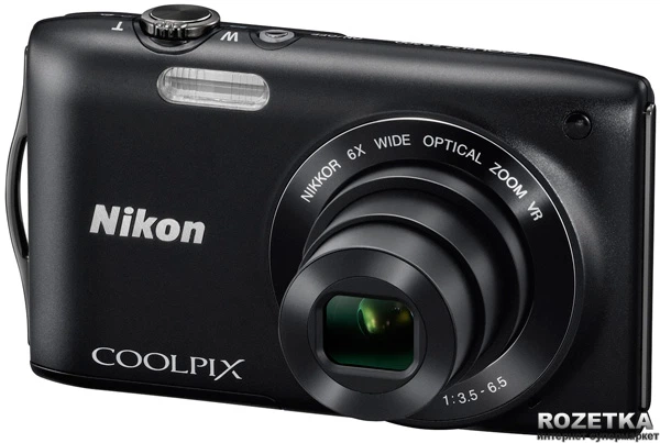 Фотоаппарат Nikon Coolpix S3300 Black купить на ROZETKA | Отличная