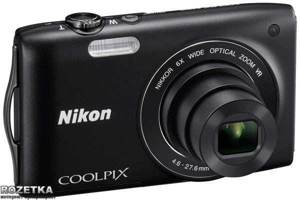 Фотоапарат Nikon Coolpix S3300 Black купити на ROZETKA | Чудова