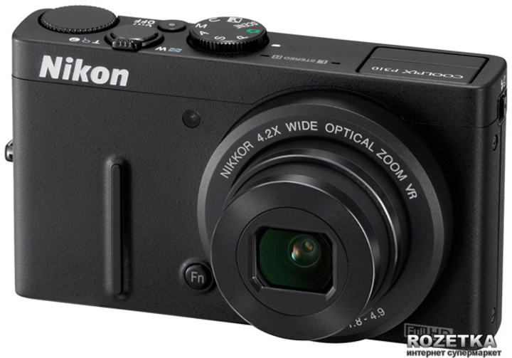 Фотоаппарат Nikon Coolpix P310 Black (VMA900E1) купить на ROZETKA ...