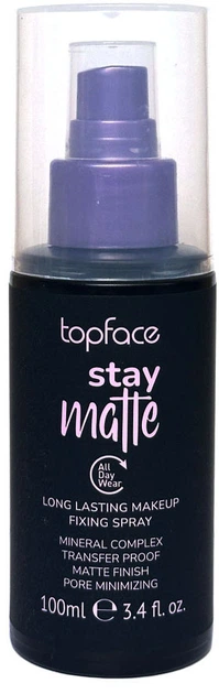Spray utrwalający makijaż TopFace Stay Matte 100 ml (8681217252608) - Zdjęcie 1 Spray utrwalający makijaż TopFace Stay Matte 100 ml (8681217252608) - obraz 1