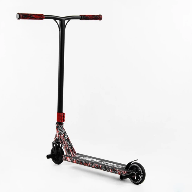 Самокат трюковий Best Scooter HIC-система, пеги, алюмінієвий диск та дека, принт. Skull biker (105678) - зображення 4