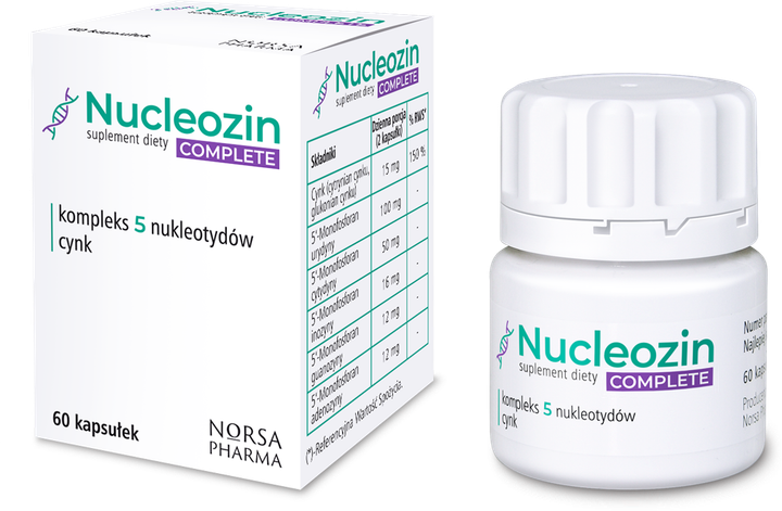 Suplement diety Norsa Pharma Nucleozin Complete 60 kapsułek (5905669770101) - obraz 3