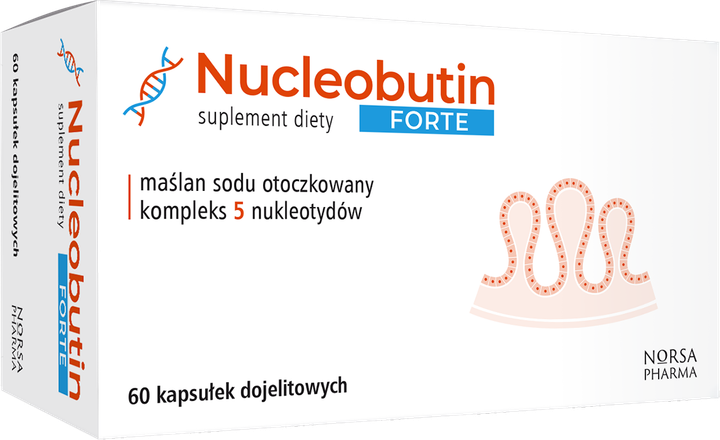 Дієтична добавка Norsa Pharma Nucleobutin Forte 60 капсул (5905669770170) - зображення 2