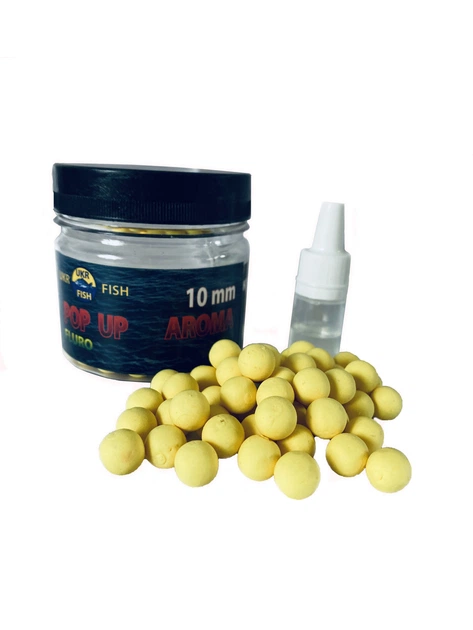 Pop up бойл AROMA Плаваюча насадка 10 мм UKR FISH "Кукурудза горох" 30 г для лову для флет-фідера - Фото 3 Pop up бойл AROMA Плаваюча насадка 10 мм UKR FISH "Кукурудза горох" 30 г для лову для флет-фідера - зображення 3