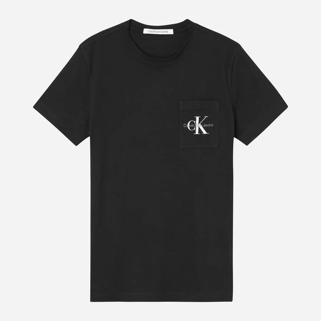 Koszulka męska bawełniana Calvin Klein Jeans J30J320936BEH 2XL Czarna (8719855869183) - obraz 6