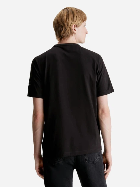 Футболка бавовняна чоловіча Calvin Klein Jeans J30J323484BEH XL Чорна (8720108076821) - зображення 2