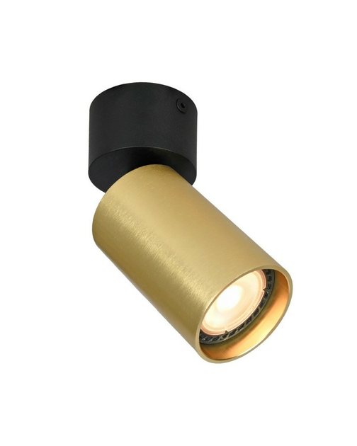 Спот Italux SPL-23436-1R-BK-BRSS Nesto GU10 1x10W IP20 Brass - изображение 1