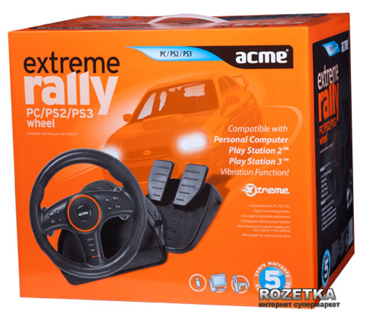 Acme Extreme Rally Wheel PC/PS2/PS3 – фото, отзывы, характеристики в ...
