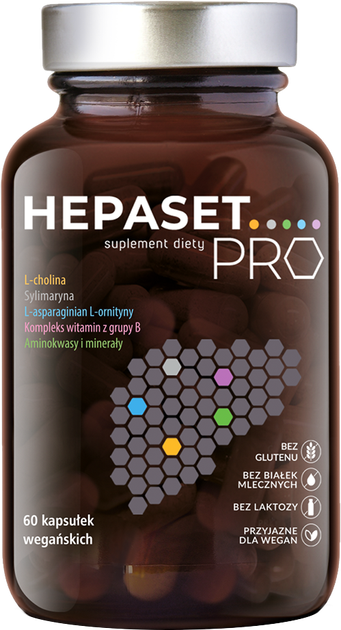 Дієтична добавка Norsa Pharma Hepaset Pro 60 капсул (5905669770156) - зображення 1