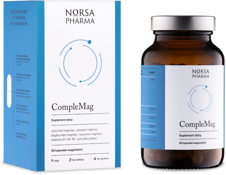 Suplement diety Norsa Pharma CompleMag 90 kapsułek (5905669770187) - obraz 3