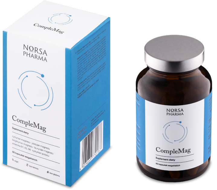 Suplement diety Norsa Pharma CompleMag 90 kapsułek (5905669770187) - obraz 5