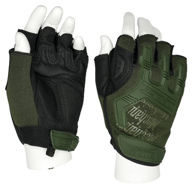 Рукавички тактичні Mechanix безпалі олива, 2XL - зображення 1