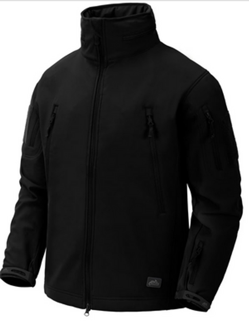 Куртка демисезонная Helikon-Tex Gunfighter Jacket - Shark Skin Windblocker Black Темно-синий M\R M\R - изображение 1