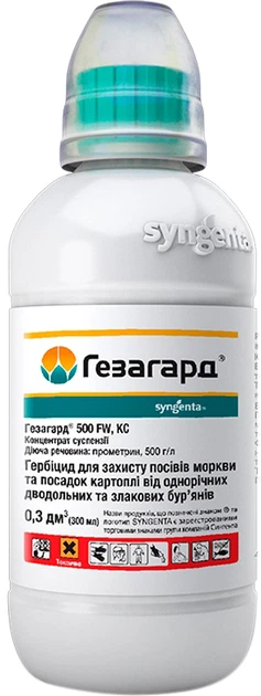 Гербицид Syngenta Гезагард 50% л.с. 300 мл (4820041010143) - Фото 2 Гербицид Syngenta Гезагард 50% л.с. 300 мл (4820041010143) - изображение 2