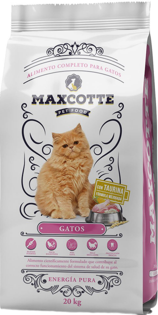 Sucha karma dla kotów Maxcotte Gatos 20 kg (8436005010423) - obraz 1