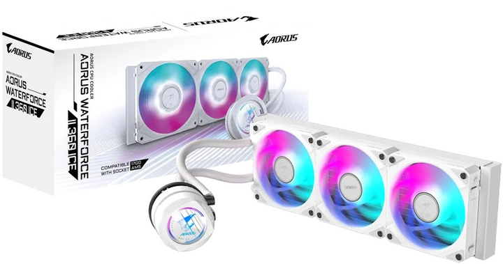 Chłodzenie wodne Gigabyte AORUS WATERFORCE II 360 ICE (GP-AORUS WATERFORCE II 360I) - obraz 5